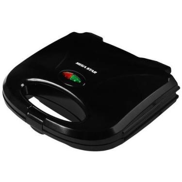 Imagem de Sanduicheira Megastar TX8863 800 Watts 110V ~ 60HZ - Preta - Mega Star