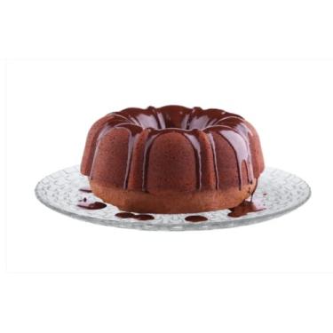 Imagem de Ruvolo, Prato Gourmet para Bolo e Sobremesas, Prato de Vidro Redondo Multiuso