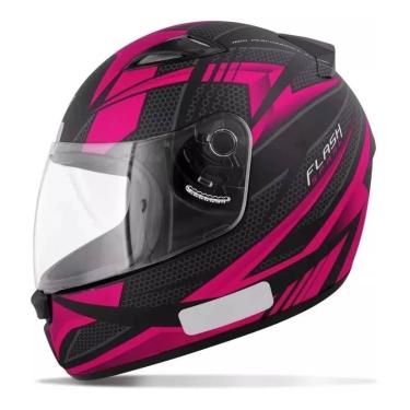 Imagem de Capacete Ebf New Spark Flash Preto e Rosa Fosco-Feminino