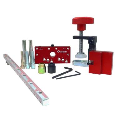 Imagem de Kit Gabarito Minifix Tamborfix Furação Mdf 15, 18 E 25 Zinni