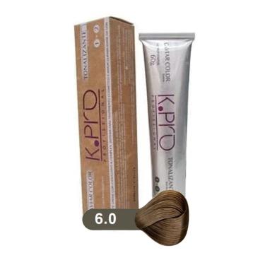 Imagem de Tonalizante Profissional sem Amônia k.pro Caviar Color 6.0 Loiro Escuro Natural 60g
