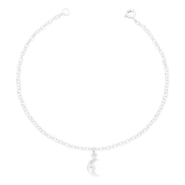 Imagem de Pulseira Feminina Prata 925 Lua Minguante Mistica