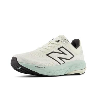 Imagem de New Balance Fresh Foam X 860 V14 Tênis de corrida feminino, Sal marinho/angorá/cinza de argila, 5.5 Wide