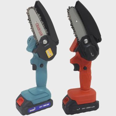 Imagem de Mini Motosserra Elétrica à Bateria Portátil 24V 3000 mAh Bivolt Importway Iwmmsb