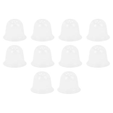 Imagem de Bothyi 10x cloches de jardim para plantas, protetor cobre as tampas de cúpula Clear Freeze Protection Plant Casks para plântulas de paisagem