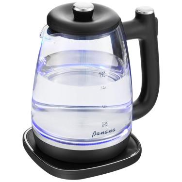 Imagem de Chaleira Elétrica Panana, 1,8L, 1200W, Tampa Interna de Aço Inoxidável Removível para Limpeza Fácil, Desligamento Automático, Livre de BPA