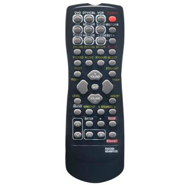 Imagem de Substituição RAV254 Remote Commander compatível com receptor Yamaha A/V RAV254 WE45870 US RX-V373BL RX-V459BL HTR-5240 RX-V350 RX-V373 HTR-5250 RX-V359 RX-V496 HTR--5630 RX-V390 RX-V459 RX-V750