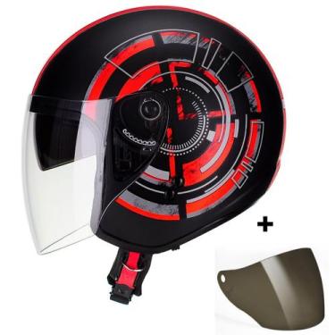 Imagem de Capacete Aberto Bieffe Allegro Feminino Várias Cores + Viseira Fumê, 6