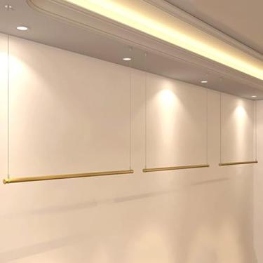 Imagem de Vestuário De Vestuário Rack De Roupas De Altura Ajustável Prateleira De Loja De Roupas Teto Vestido De Noiva Pendurado Rack De Cabide Armazenamento, Prateleira Organizadora De, 3pcs, 80CM