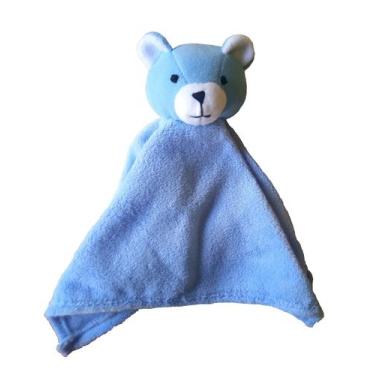 Imagem de Naninha para bebê de ursinho azul 35x35 - EJM