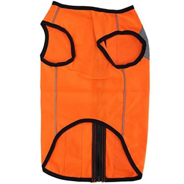 Imagem de Pet Night Safety Casa Jaqueta brilhante Zíper refletivo leve para cães aventuras ao ar livre poliéster e material de algodão como imagens mostradas (Xl)