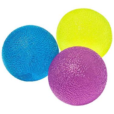 Imagem de Laser Sports Bolas de alívio de estresse – brinquedos para alívio de ansiedade e estresse – massagem nas mãos – aumente sua força de aderência – bola de apertar para fisioterapia – conjunto de 3