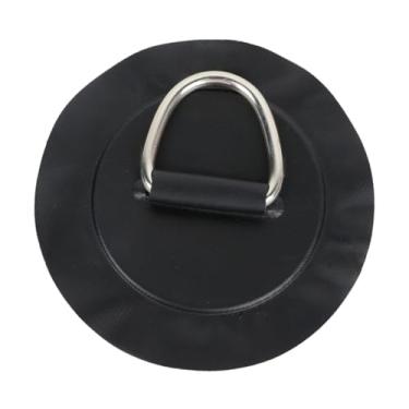 Imagem de UGPLM aço inoxidável D Patch D Pad Kayak PVC Substitui para a Stand Up Paddleboard Water Sports Sports Sailing Cargo, Preto