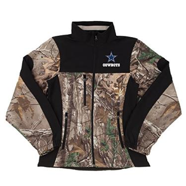 Imagem de Dunbrooke Jaqueta feminina NFL Dallas Cowboys Softshell Colorblock, pequena, camuflada
