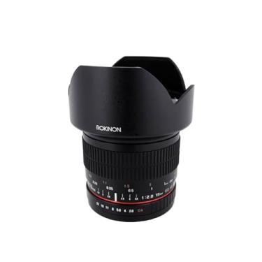 Imagem de Rokinon Lente ultra grande angular F2.8 ED AS NCS CS de 10 mm para câmeras digitais Olympus e Panasonic Micro 4/3 (MFT) Mount (10M-MFT), preta