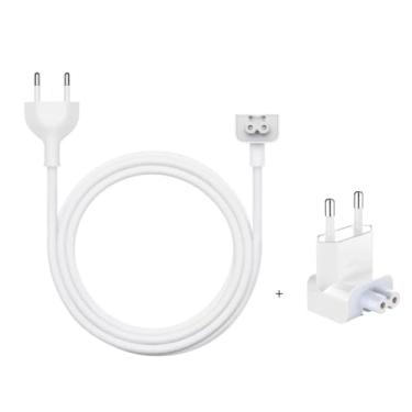 Imagem de OFC Cabo extensão adaptador de energia para Mac iBook, MacBook Air M1 M2 M3 M4 MacBook Pro BR Plug 1,8 m + Plug 2 pinos