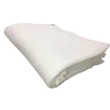 Imagem de Pano de Chão Branco Grande 40x60cm Alta Absorção Alvejado Limpeza Domé