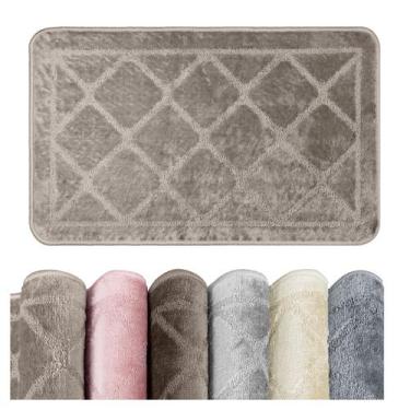 Imagem de 2 Tapete Banheiro Grego Grande Antiderrapante 50x80 Ce Vr - IDEALIZA, 