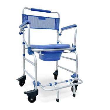 Imagem de Cadeira de Banho Alumínio Dellamed Dobrável até 135Kg D55 1000464