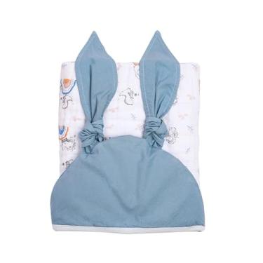 Imagem de Toalhão De Banho Avental Soft Premium Papi Baby Com Capuz 1,0M X 90Cm 01 Unidade