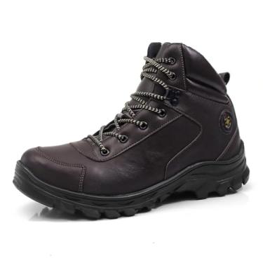 Imagem de Bota Masculina Adventure Confortável Tênis Leve Macio Trabalho Engenheiro Segurança (Marrom, BR, Adulto, Numérico, 40)