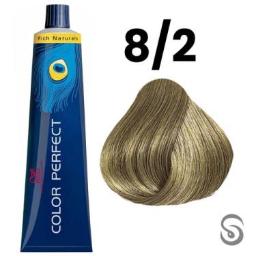 Imagem de Wella Perfect Color 8/2 Louro Claro Mate Rich Naturals 60ml, UNICA