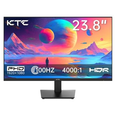 Imagem de KTC Monitor 1080P de 24 polegadas - FreeSync Gaming 100Hz com HDR10, montagem VESA, inclinação ajustável, design ZeroFrame, HDMI, VGA, portas de fone de ouvido para PC, trabalho e escritório