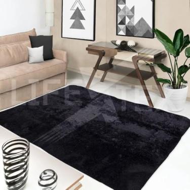 Imagem de Tapete Para Sala Felpudo 2,40 x 2,00 Mt (Preto)