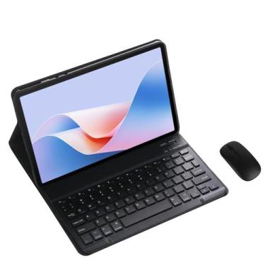 Imagem de Capa Preta Para Teclado Bluetooth Com Mouse Para Samsung Galaxy Tab a 