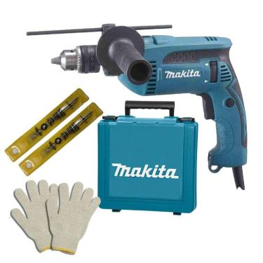 Imagem de Furadeira Impacto 1/2 760W Makita Hp1640K + Acessórios 110V