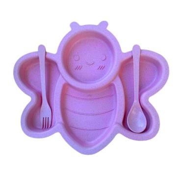 Imagem de Prato infantil grande rd1528 - shopmanu, Rosa