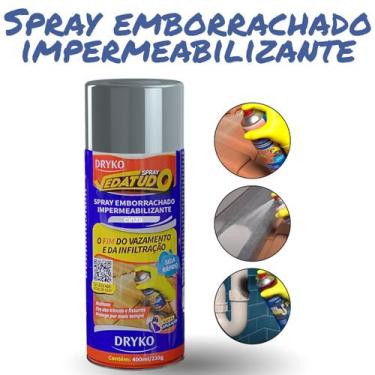 Imagem de Borracha Liquida Impermeabilizante Spray 400 ml Dryko kit - Drykoprime