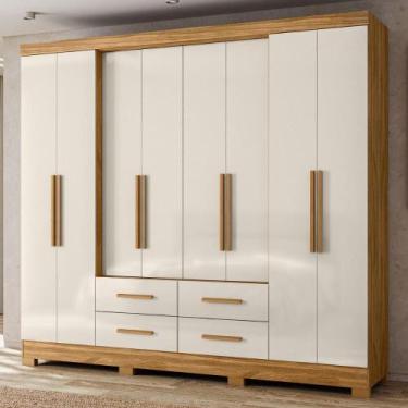 Imagem de Guarda Roupa 8 Portas Chicago Freijo Off White - CASA H