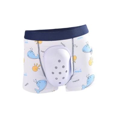 Imagem de Kokiya Cueca pós-cirúrgica para circuncisão após corte de prepúcio, proteção com estampa de baleias de algodão para adolescentes e meninos, Tamanho 140