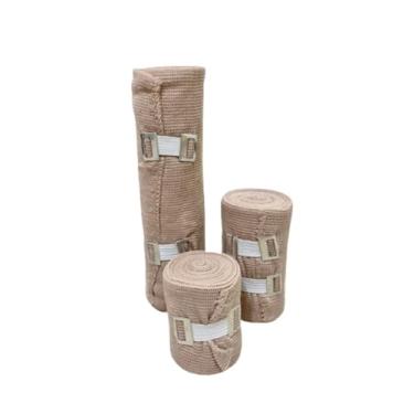 Imagem de Kit Com 3 Bandagem Elástica Atadura Faixa De Alta Elasticidade Compressão Lavável Reutilizável