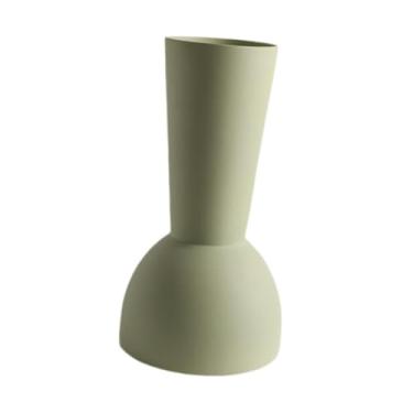 Imagem de Bothyi Vaso de cerâmica para flores, arranjo de flores, ornamento, vaso de porcelana fosca, suporte para plantas, prateleira de mesa, decoração para casa e, Verde