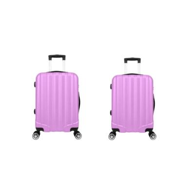 Imagem de Kit Mala De Viagem Abs 2 Peças Adventure E Action Fortt Rosa Mab01-ra