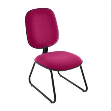 Imagem de Cadeira Diretor Trapézio Para Escritório Linha Uno Rosa - DESIGN OFFIC