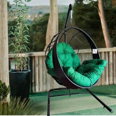 Imagem de Balanço ninho com o suporte de chão e almofada impermeavel - REI DAS F