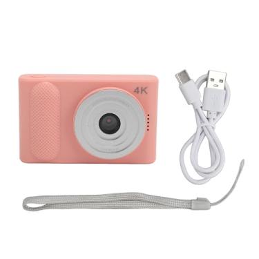 Imagem de Câmera digital 4K 48MP HD 16X Digital Zoom AutoFocus Câmera portátil Micro SLR com tela TFT de 2,4 polegadas para fotografia de viagem VLOGGING (Róseo)