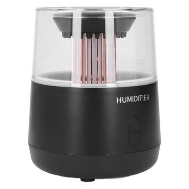 Imagem de Fafeicy Umidificador de Aromaterapia Difusor de Chuva Silencioso para o Quarto de Casa Colorido Leve Desligado Automático 320ml Capacidade (Preto)