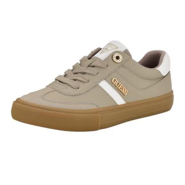 Imagem de GUESS Tênis feminino Loui, Natural claro/branco 110, 41
