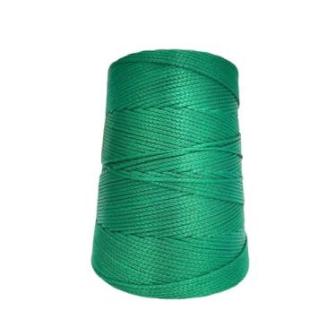 Imagem de Fio nautico 500g 3mm 500m cores Linha Rabo rato bolsa corda cordão polipropileno croche trico cone (Bandeira)