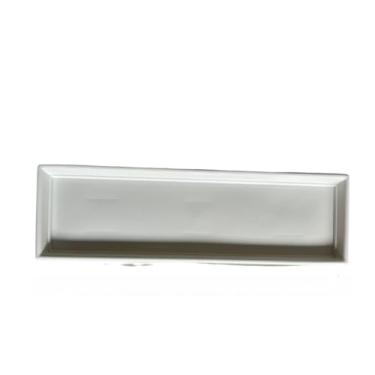 Imagem de Prato para Vaso de Planta，Prato para Floreira Vaso Jardineira Retangular(Branco,Prato 40cm)