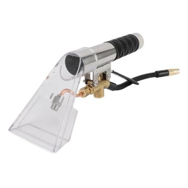 Imagem de Yunseity Extrator de carpete de carro, limpador de estofados e extrator de carpete e ferramenta de varinha manual de detalhes automáticos com cabeça transparente, ferramenta de limpeza de estofados de