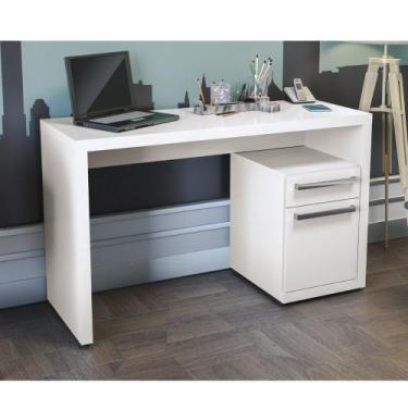 Imagem de Mesa Escrivaninha 120cm 1 Porta 1 Gaveta Home Urban Kappesberg - Branc