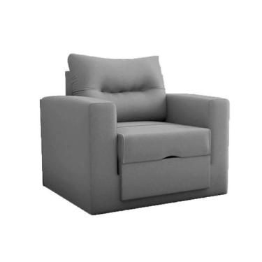 Imagem de Poltrona-Cama Marlene Solteiro - Veludo - Matrix, Veludo Prata