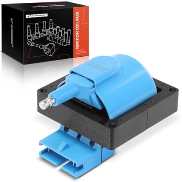 Imagem de A-Premium (azul) Pacote de bobina de ignição do motor compatível com Ford F-150, F-250, F-250 HD, F-350, F-53 Motorhome Chassis, F-600, F-600 LPO, Mustang & Laforza & Lincoln & Mazda & Mercury