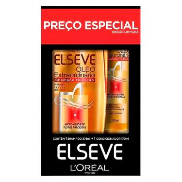 Imagem de Elseve Óleo Extraordinário Nutrição Shampoo 375ml e Condicionador 70ml Preço Especial Edição Limitada