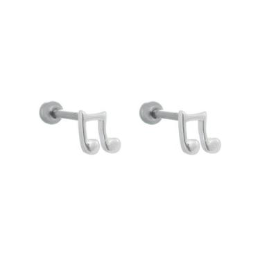 Imagem de Piercing prata 925 piercing para orelha de prata tragus - helix - Flat
